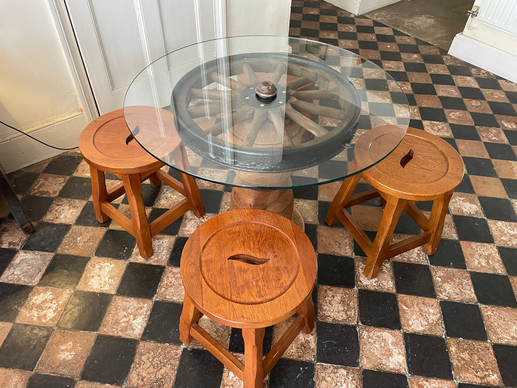 Vintage Wagon Wheel Table