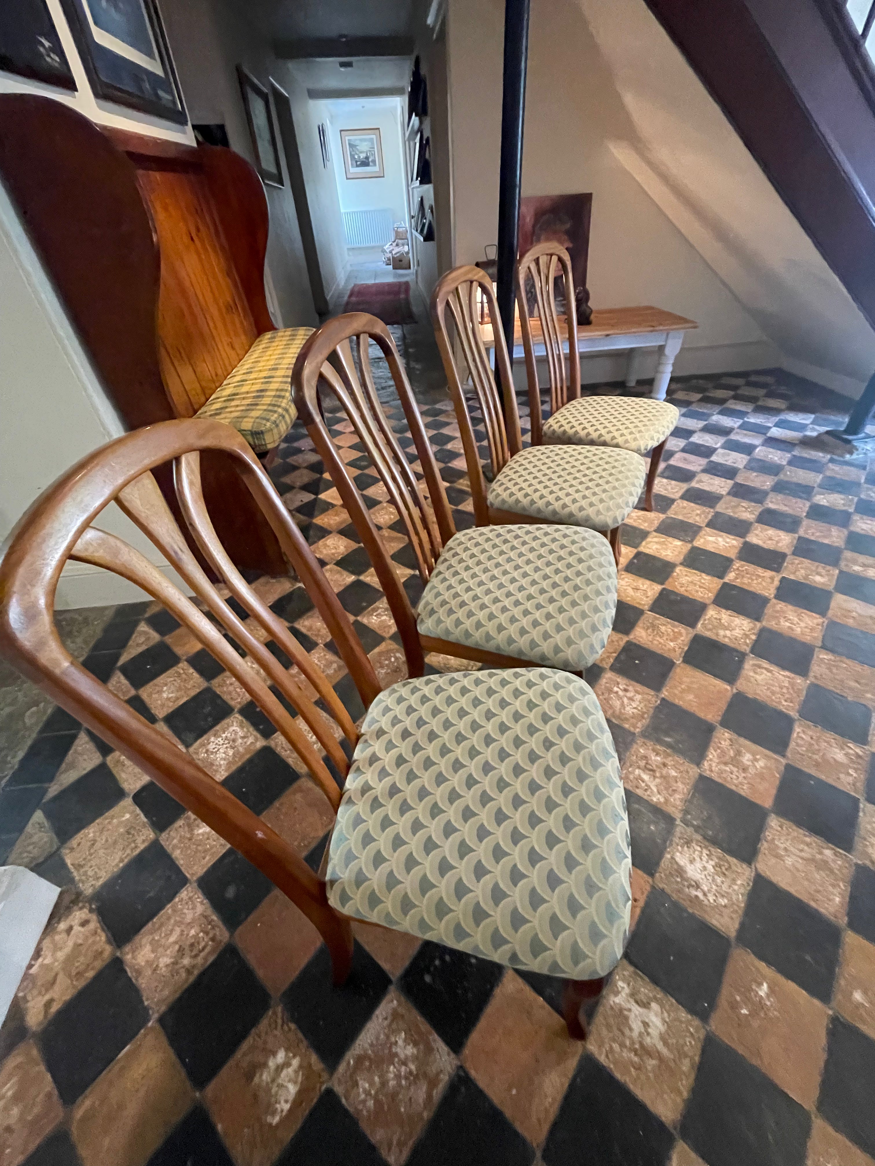 4 Teak Arran 70's Style Dining Chairs