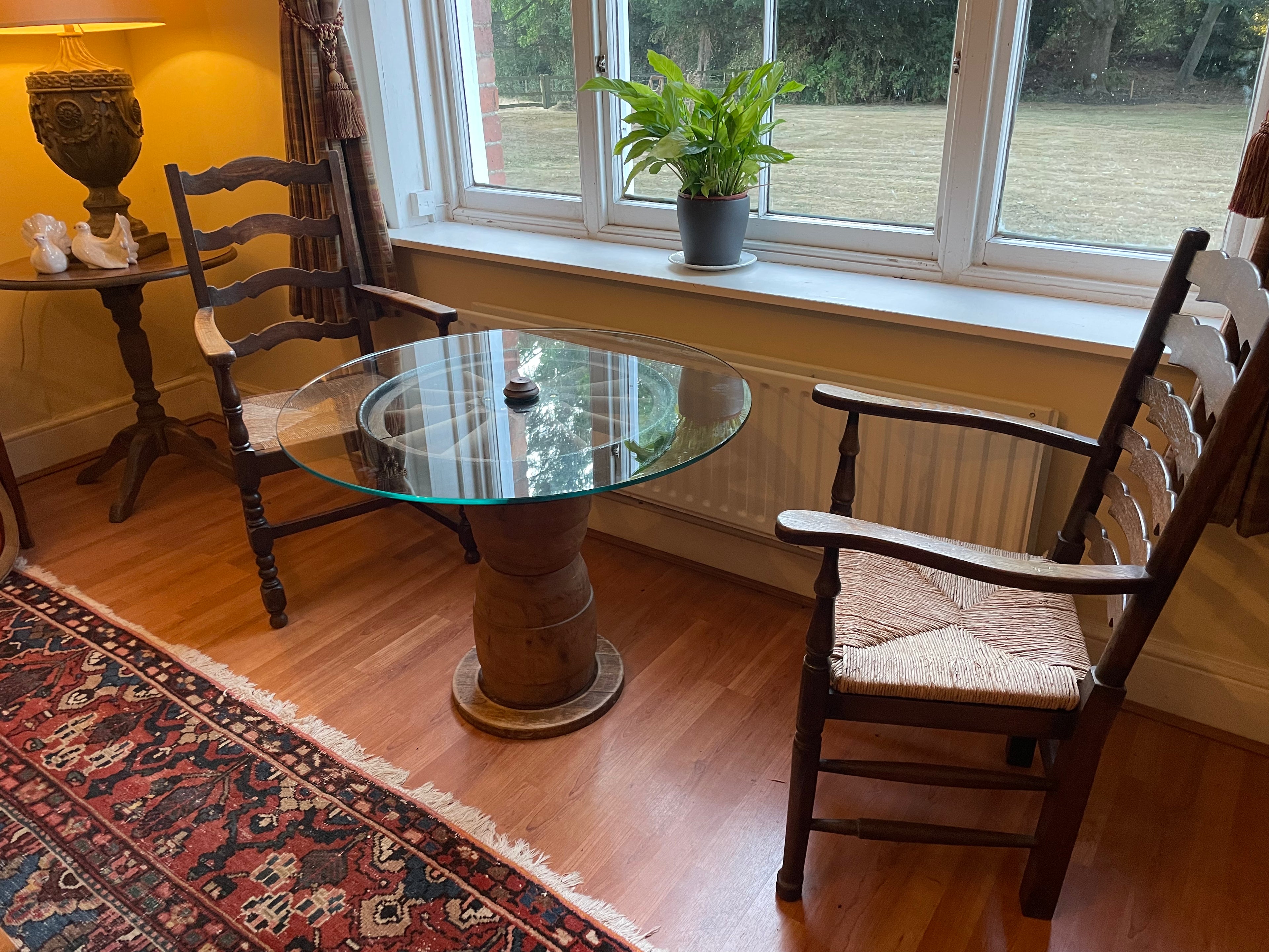 Vintage Wagon Wheel Table